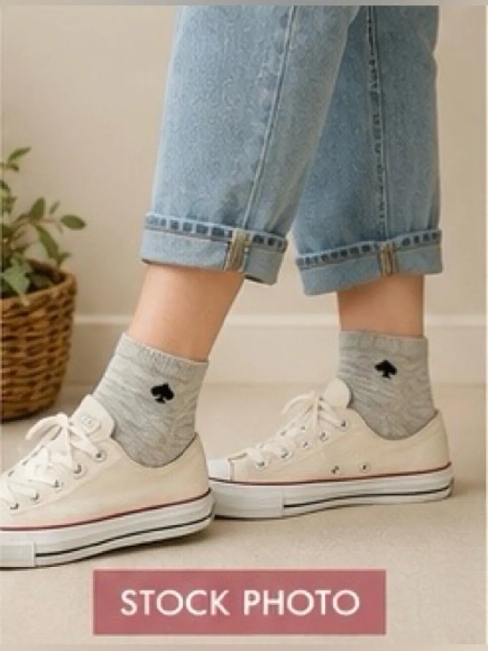 Kate Spade 3 Pair Ankle Socks SOLID & LEOPARD DOT • ONE SIZE • NWT